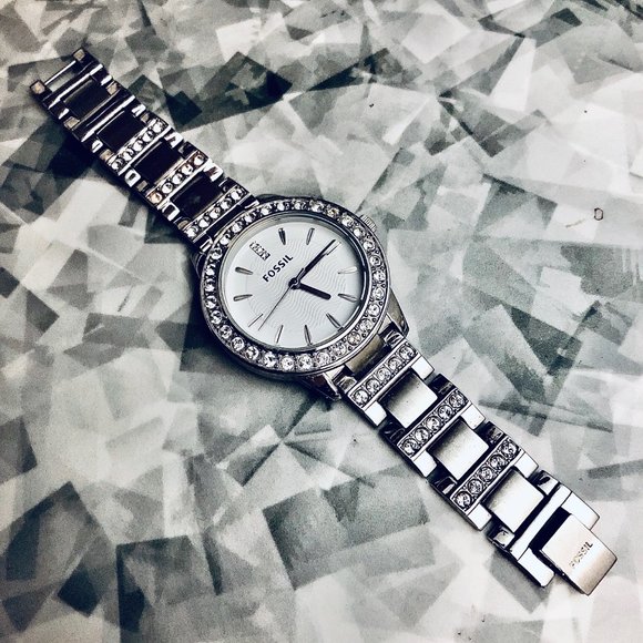 Fossil Women\'s Rhinestone Watch (very small band) main image 6